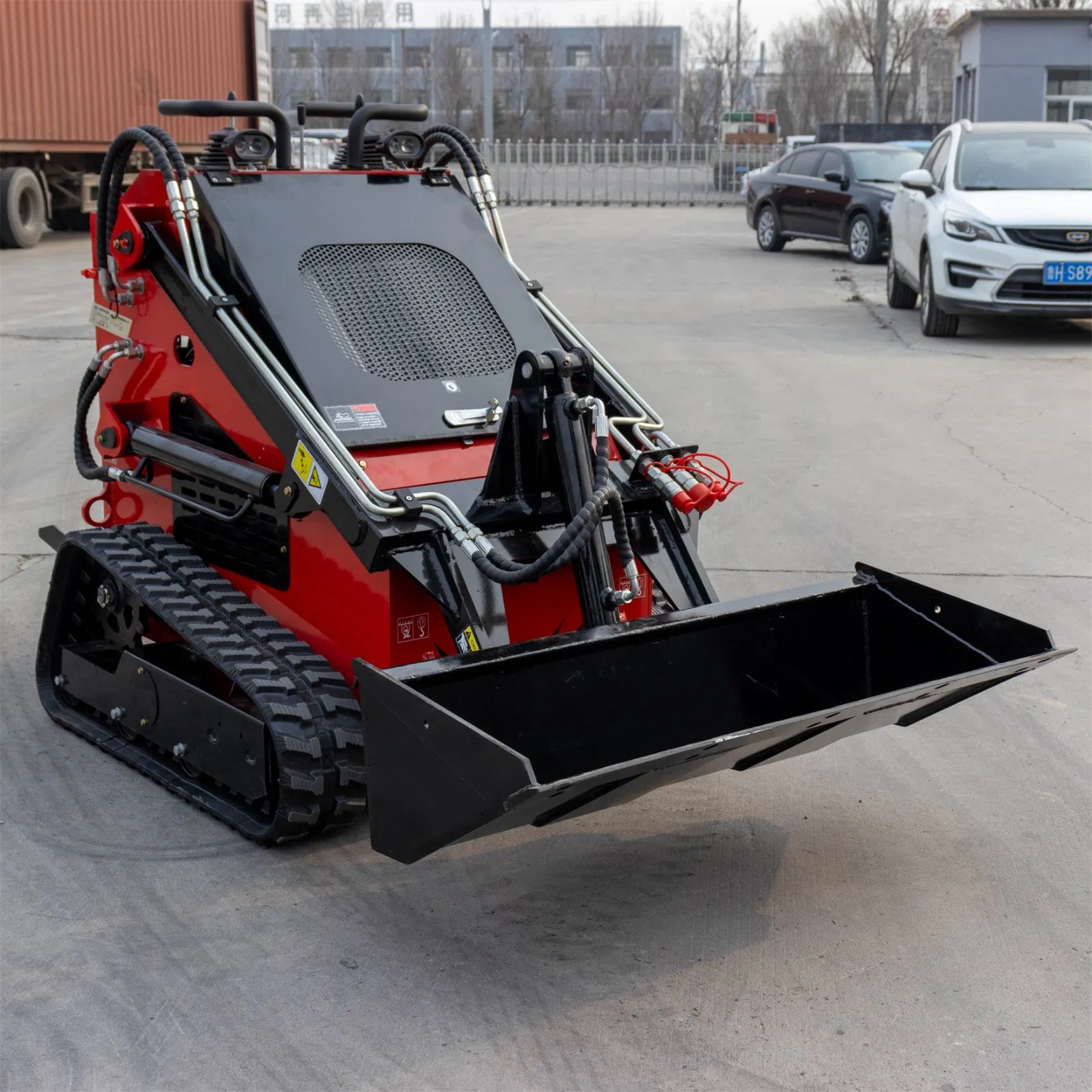 Hightop Brand Cheap Construction Machinery Creawler Equipment Small Track Mini Backhoe Versatile for Sale Rubber Loader Skid Steer Loader
