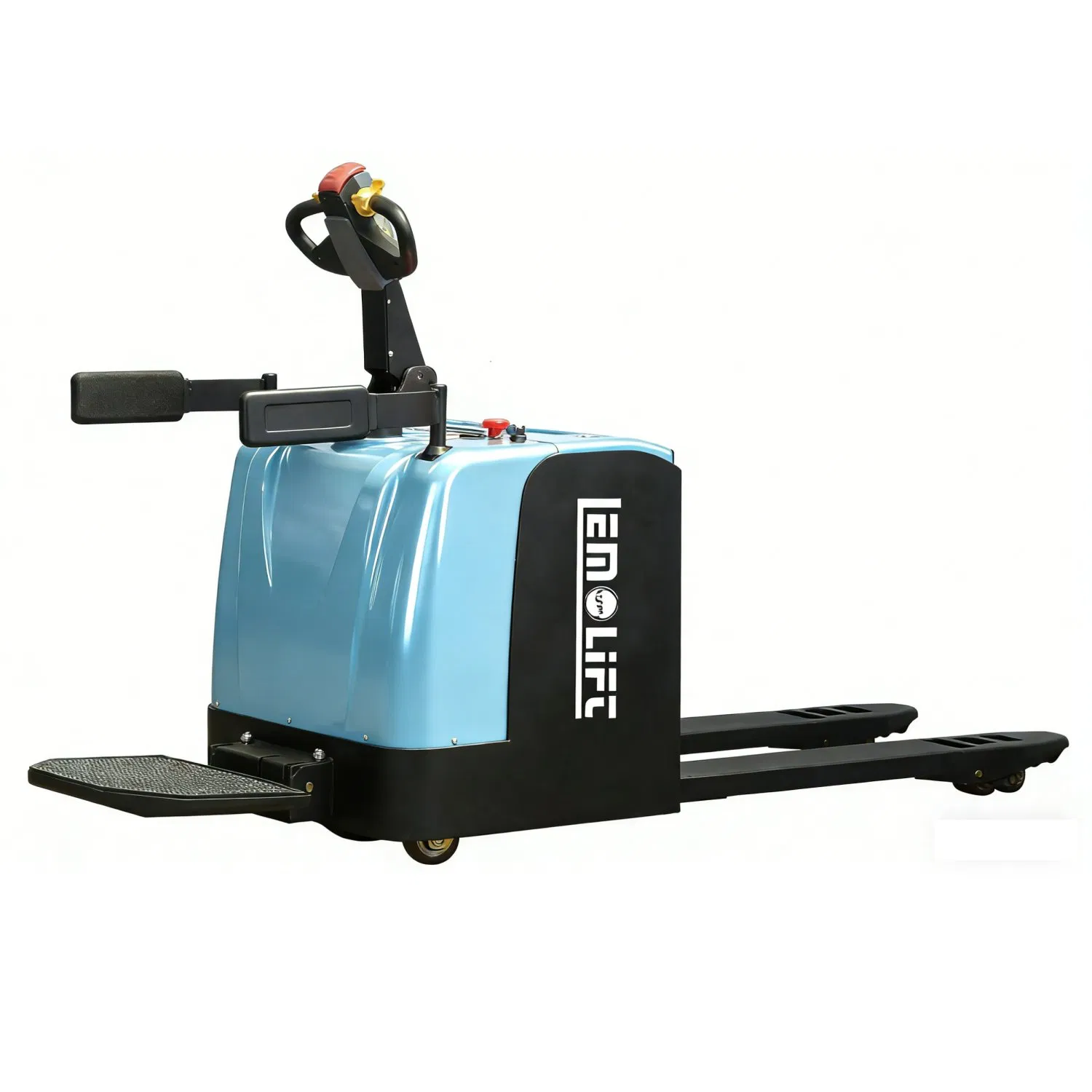Durable High Load Bearing Low-Maintenance Full Electric Stand-on Pallet Jack