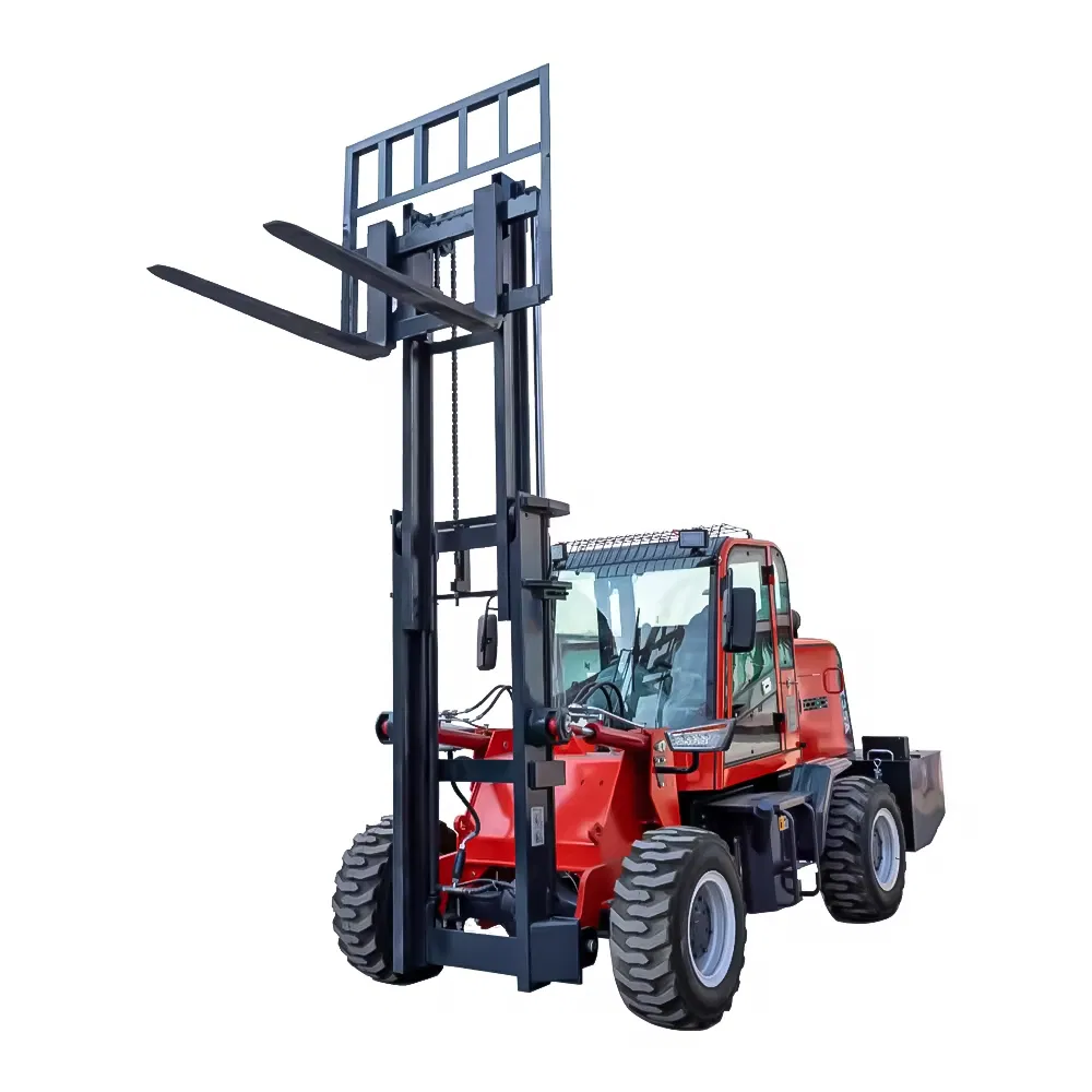 Compact 1.1t-3.8t Lifting Capacity Rough Terrain Forklift for Narrow Quarries