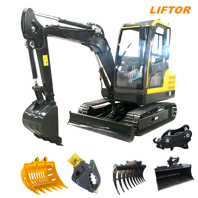 Liftor/Jcb/Volvo/Bagger/Hitachi 288/293 1t 2t-20t Wheel Trackhoe Mini Small Trench Digger Hydraulic Crawler Excavator for Sales