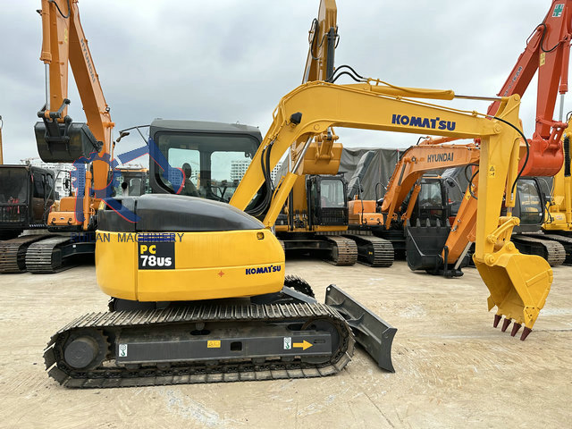 7tons Mini Komatsu PC78 Crawler Excavator Used PC78 PC35 PC40 55 Second Hand Excavator Digger Hydraulic System Construction Machinery