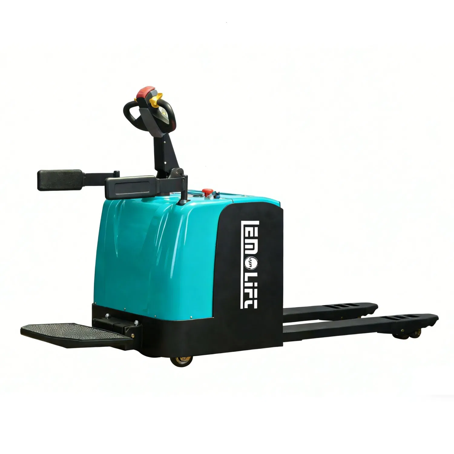 Durable High Load Bearing Low-Maintenance Full Electric Stand-on Pallet Jack