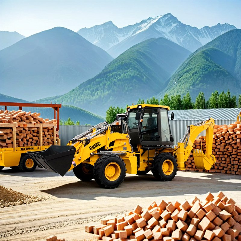 China Factory Front End Skid Steer 4X4 Wheel Backhoe Loader Price Mini Backhoe Loaders with CE EPA Euro5 Engine for Sale