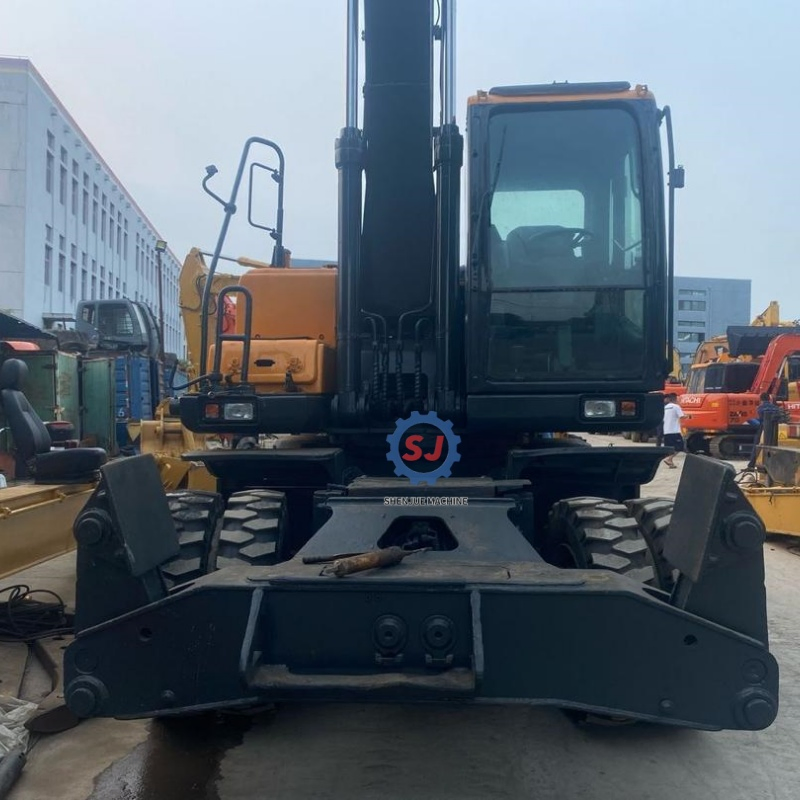 Used Hyundai 210 Wheel Excavator 210W-9 High Quality with Original Imported Cummins Engine Motor