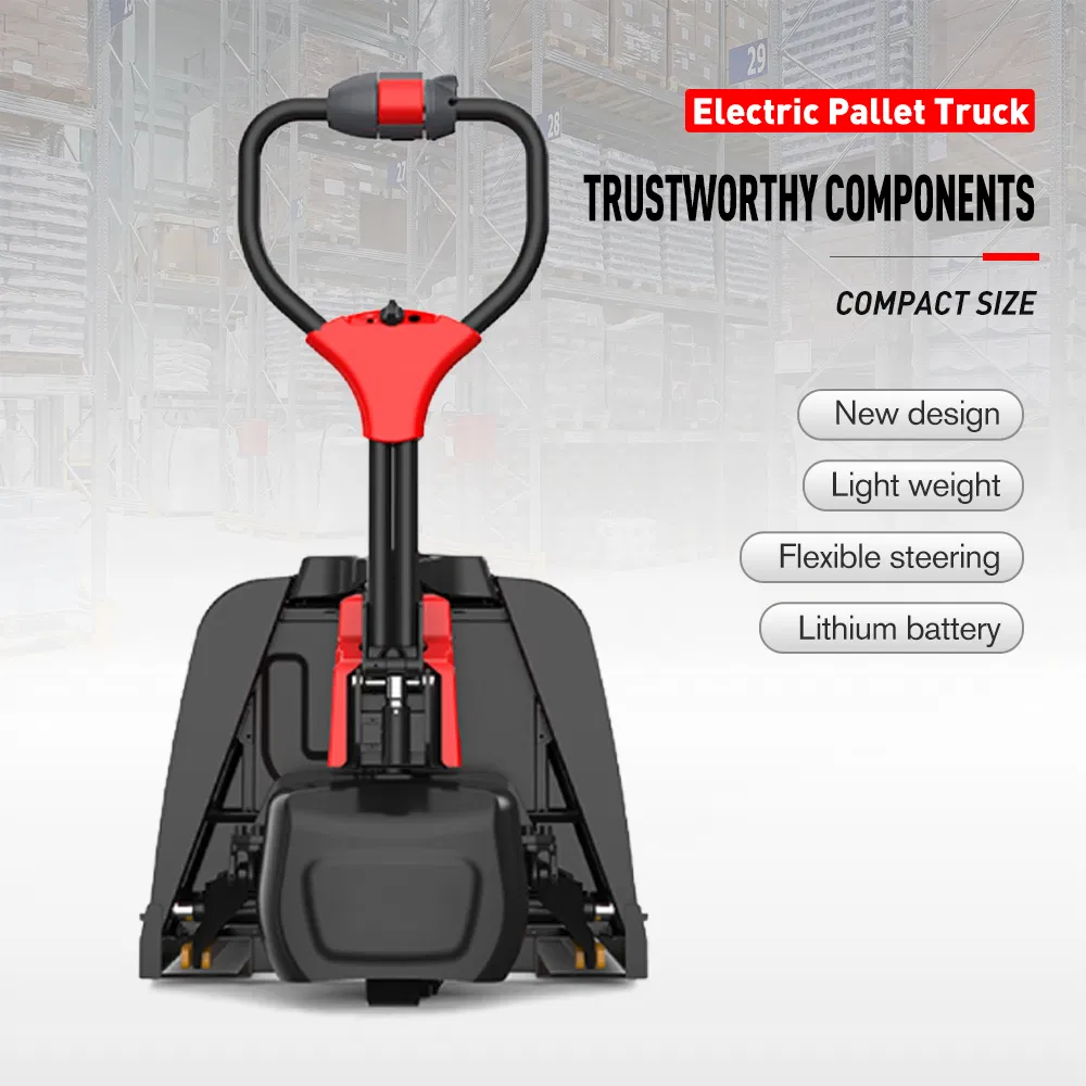 Warehouse Material Handling Equipment Fully Electric Pallet Truck Forklift Jack 1500kg