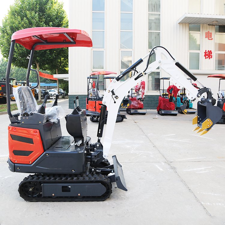 1-3t CE Farm Home Garden Agricultural Micro Wheel Excavation Hook Hydraulic Garden Bagger Digger Mini Backhoe Loader Small Crawler Excavator Mini Excavator