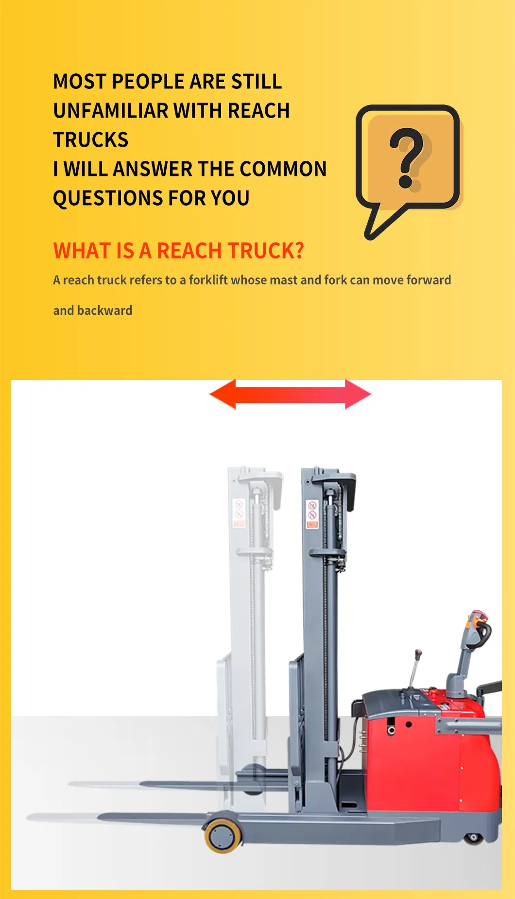 Electric Reach Forklift