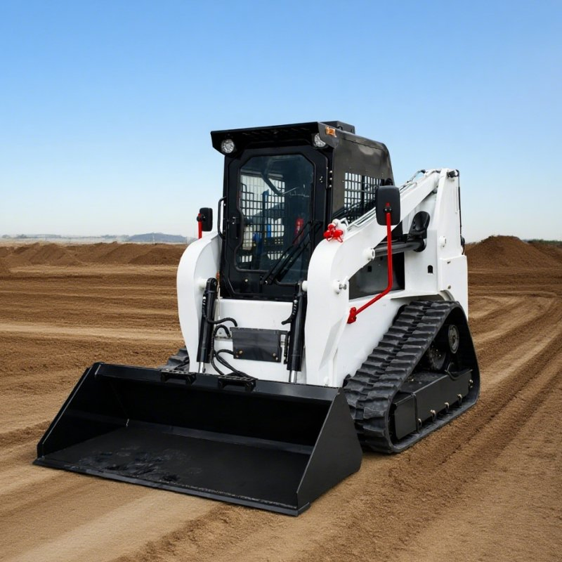 Mini Skid Steer Diesel Track Loader with EPA Certified Compact Stand on Skid Steer
