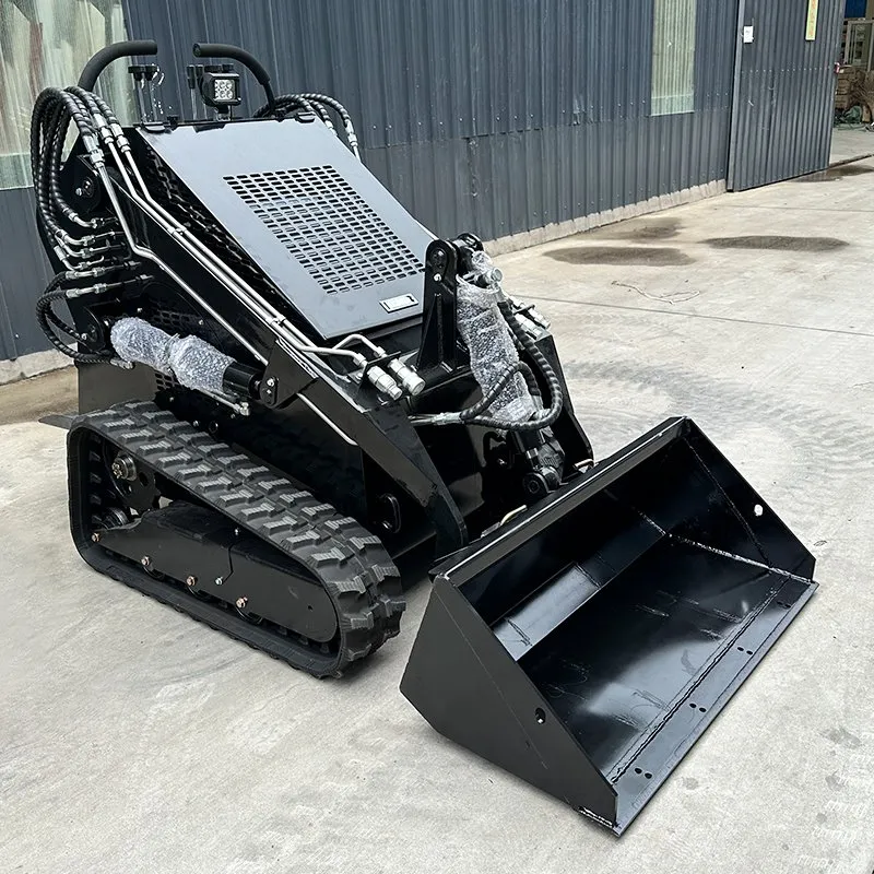 Free Shipping! ! Mini Loader EPA CE Engine Mini Mini Skid Steer Loader Cheap Wheel Loader Minicargador Farm Compact with Bucket Attachment