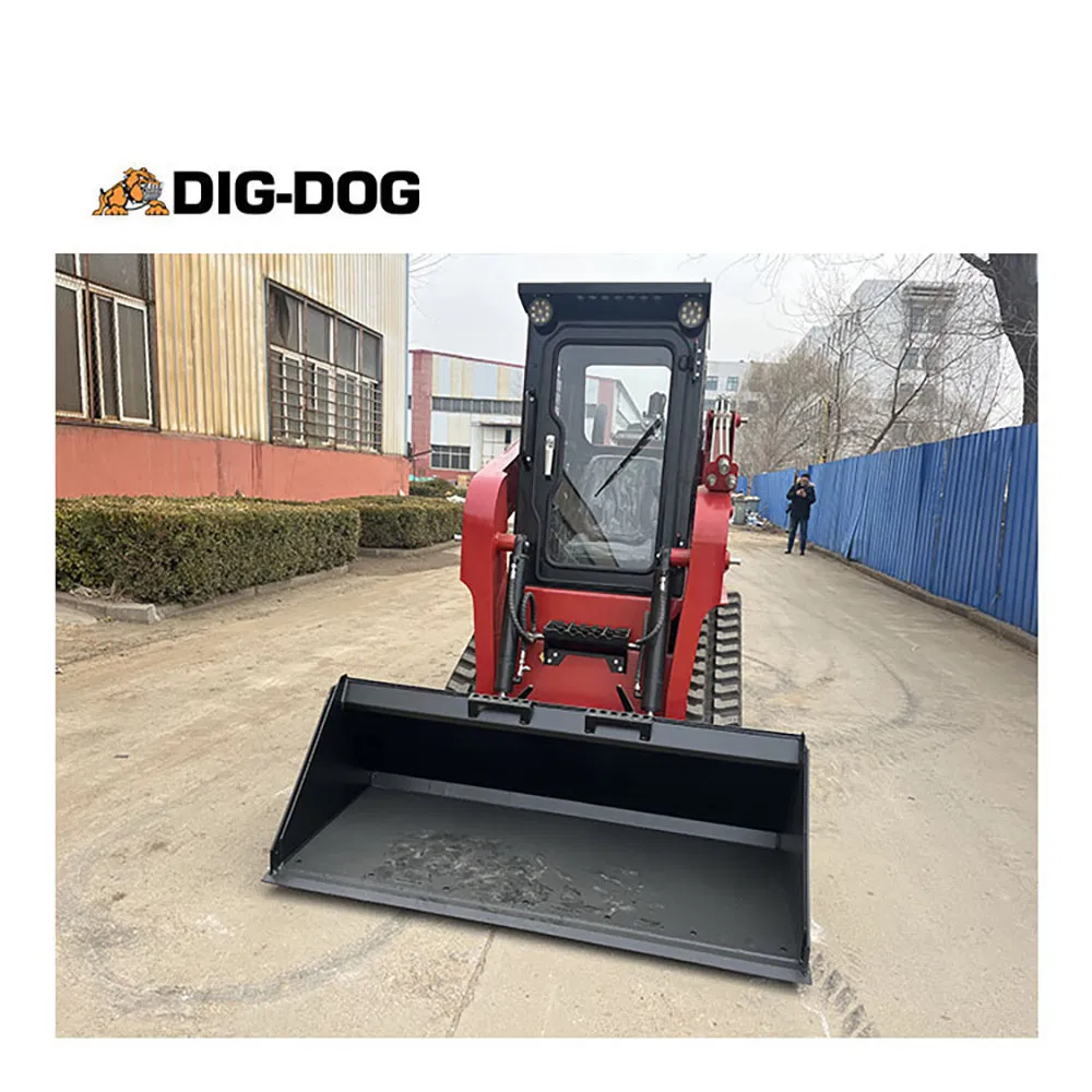 Small Crawler Loader Tracked Skid Steer Mini Skidsteer Loader with Attachments