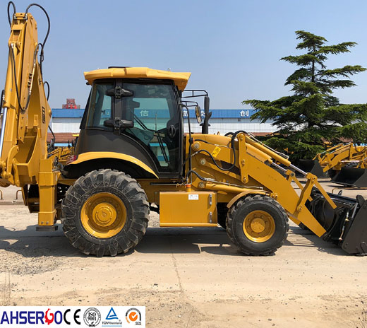 4X4 Wheel Drive 100HP Rigid Backhoe Loaders for Construction