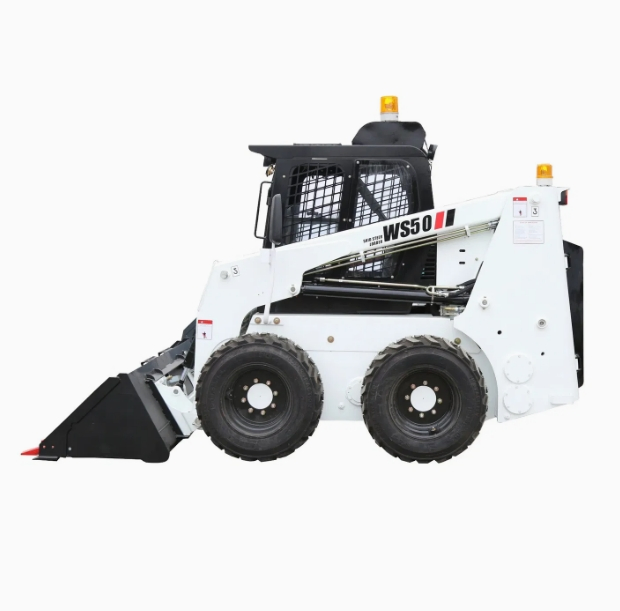 Mini 50HP 65HP 75HP 85HP 500kg-1200kg Micro Crawler Wheel and Track Skid Steer Loader with Attachment for Construction