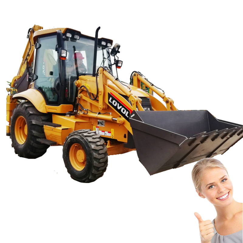 China Factory Front End Skid Steer 4X4 Wheel Backhoe Loader Price Mini Backhoe Loaders with CE EPA Euro5 Engine for Sale