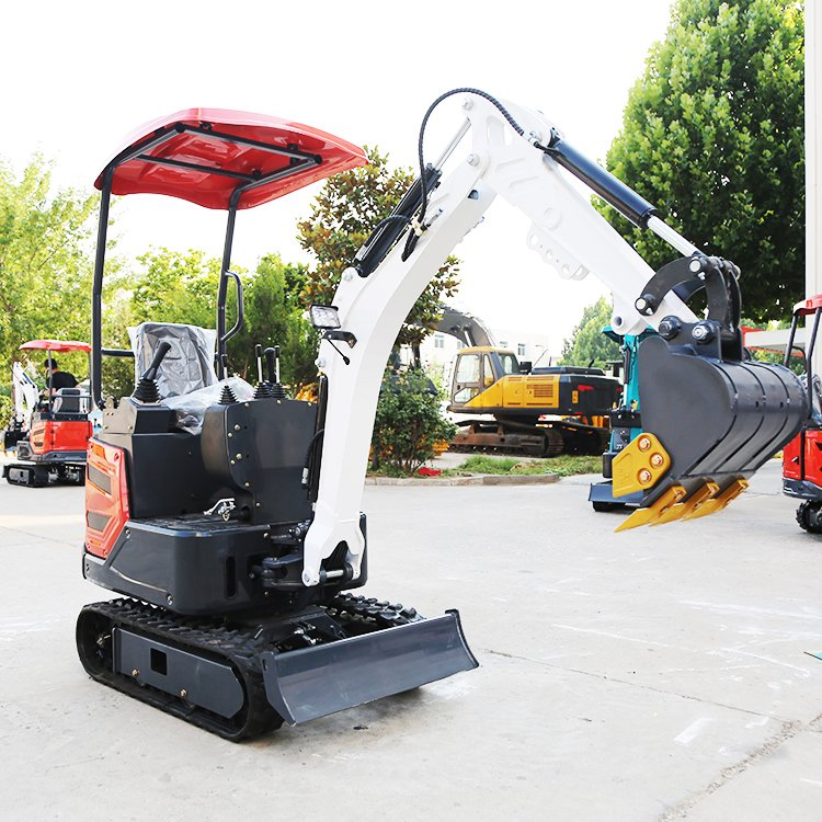 1-3t CE Farm Home Garden Agricultural Micro Wheel Excavation Hook Hydraulic Garden Bagger Digger Mini Backhoe Loader Small Crawler Excavator Mini Excavator