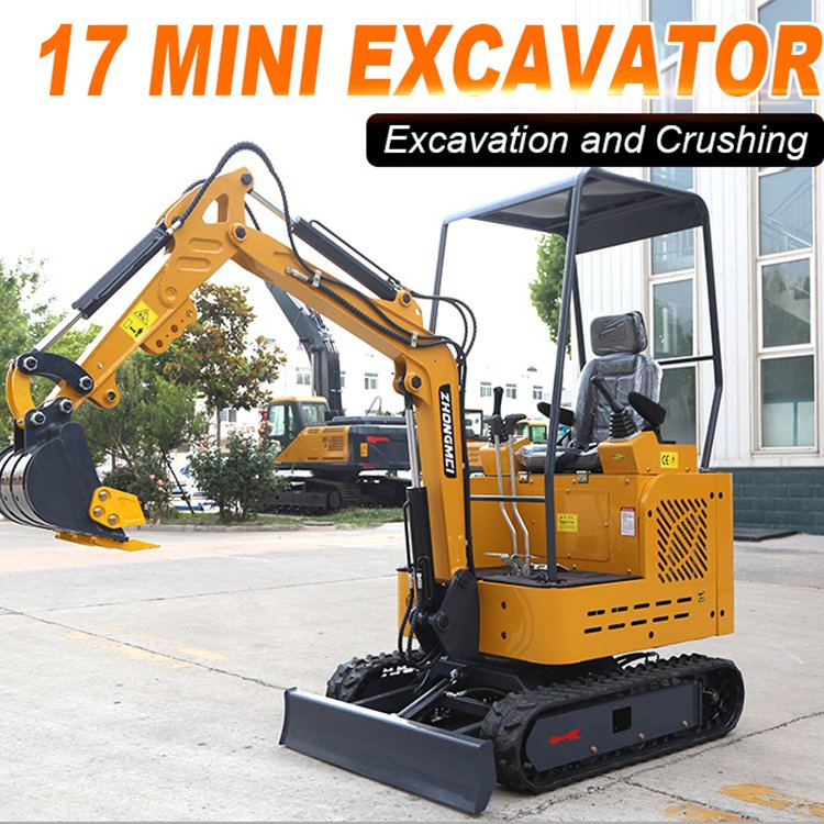 Garden Farm Compact Multi-Function Bagger Wheel Loader Backhoe Excavator Agricultural Orchard Construction Hydraulic Crawler Small Mini Digger Excavator