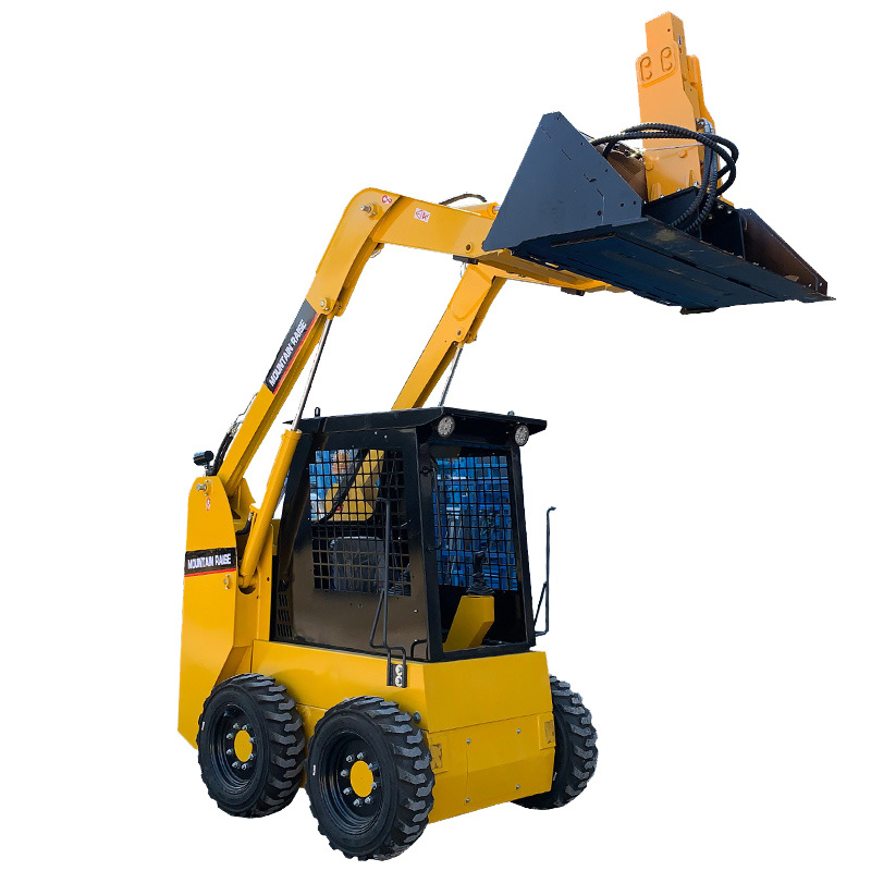Rubber Track Wheel Construction Compact Mini Skid Steer Wheel Loader