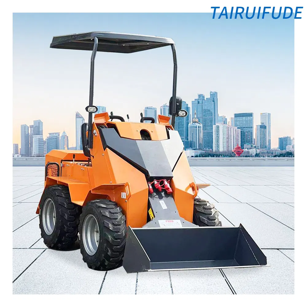 Farm Agriculture Construction Use Wheel Track Drive Small Compact Skid Steer Loader