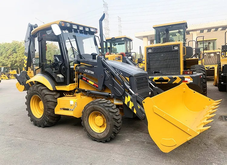 Original Factory Price Sale Xc870K Xc870HK 2.5 Ton Small Excavator Backhoe Wheel Loader Chinese 2.5tons Mini Hydraulic Wheel Backhoe Loader