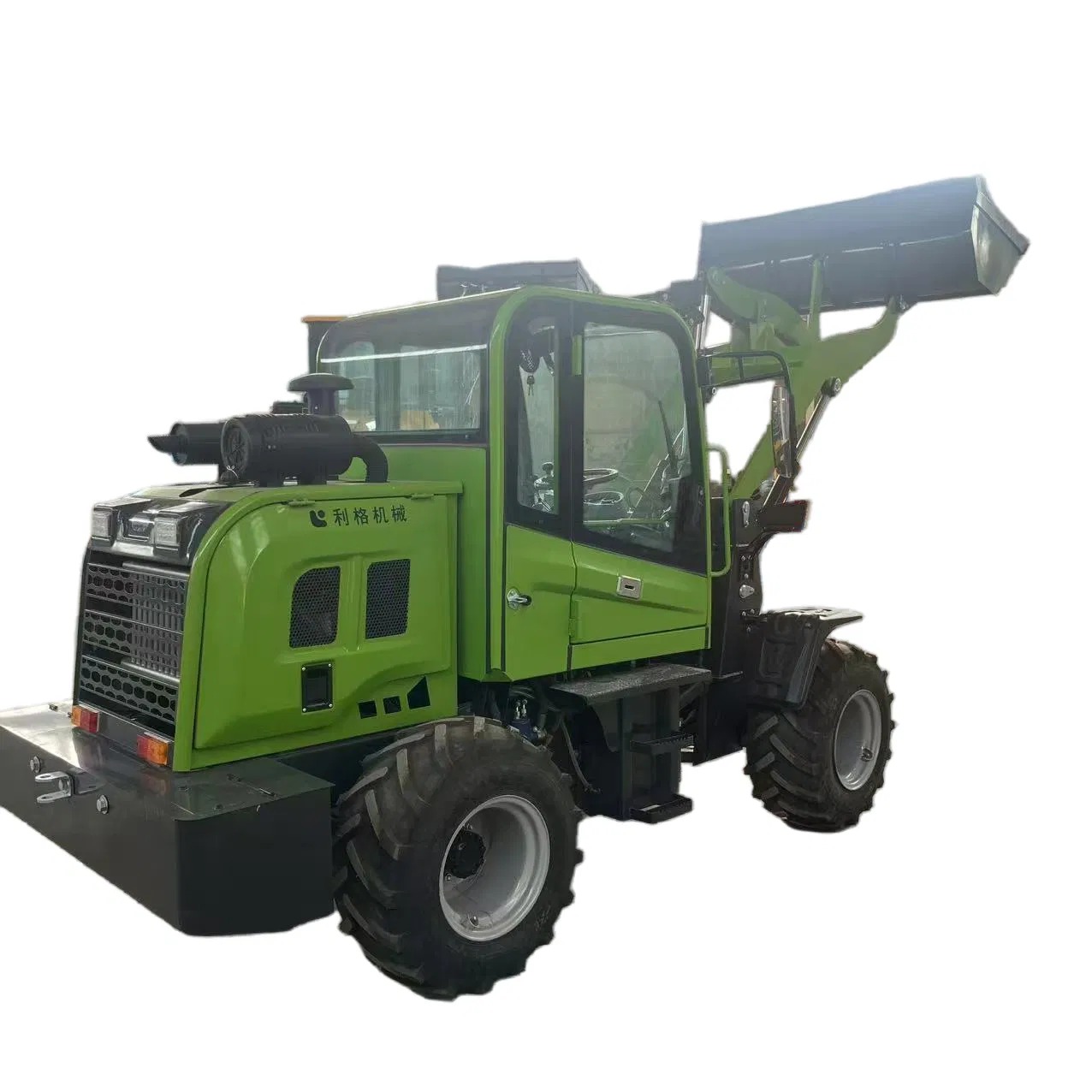Backhoe Loader, Front Bucket Loader, Four-Wheel Drive Compact Type, 0.8-3 Ton Small Mini-Wheel Loader, Suitable for Farms, Construction, and Landscaping.