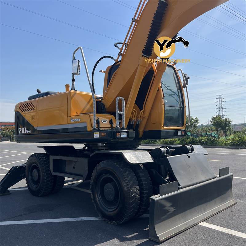 Good Condition Used Wheeled Excavator Hyundai 210 210W-9 210-9 210W 210W-7 R210W-9 Excavator Hyundai Wheel Excavator for Sale