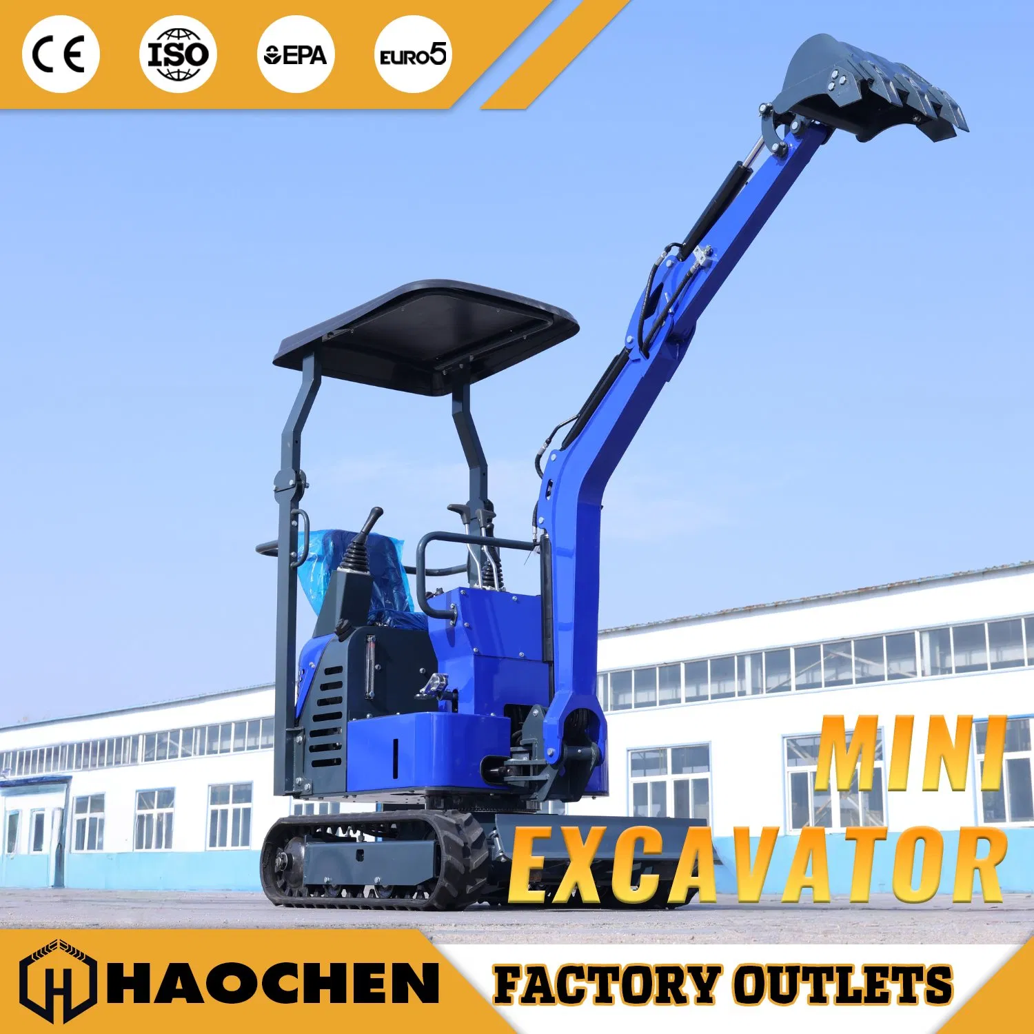 0.6/0.8/1/1.2/2.5ton Full Hydraulic Crawel Small Size Wheel Backhoe Garden Micro Household Farm Construction Mini Excavator