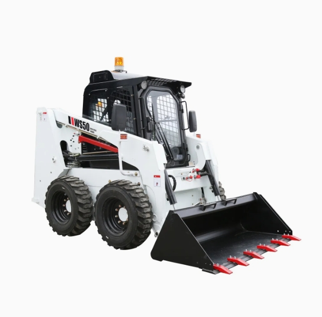 Mini 50HP 65HP 75HP 85HP 500kg-1200kg Micro Crawler Wheel and Track Skid Steer Loader with Attachment for Construction