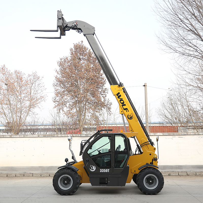 Factory Multifunction Diesel 4WD 7000mm Lifting Height 3500kg 3.5t/Ton Capacity Agricultural Mini Compact Forklift Telehandler with Different Attachment