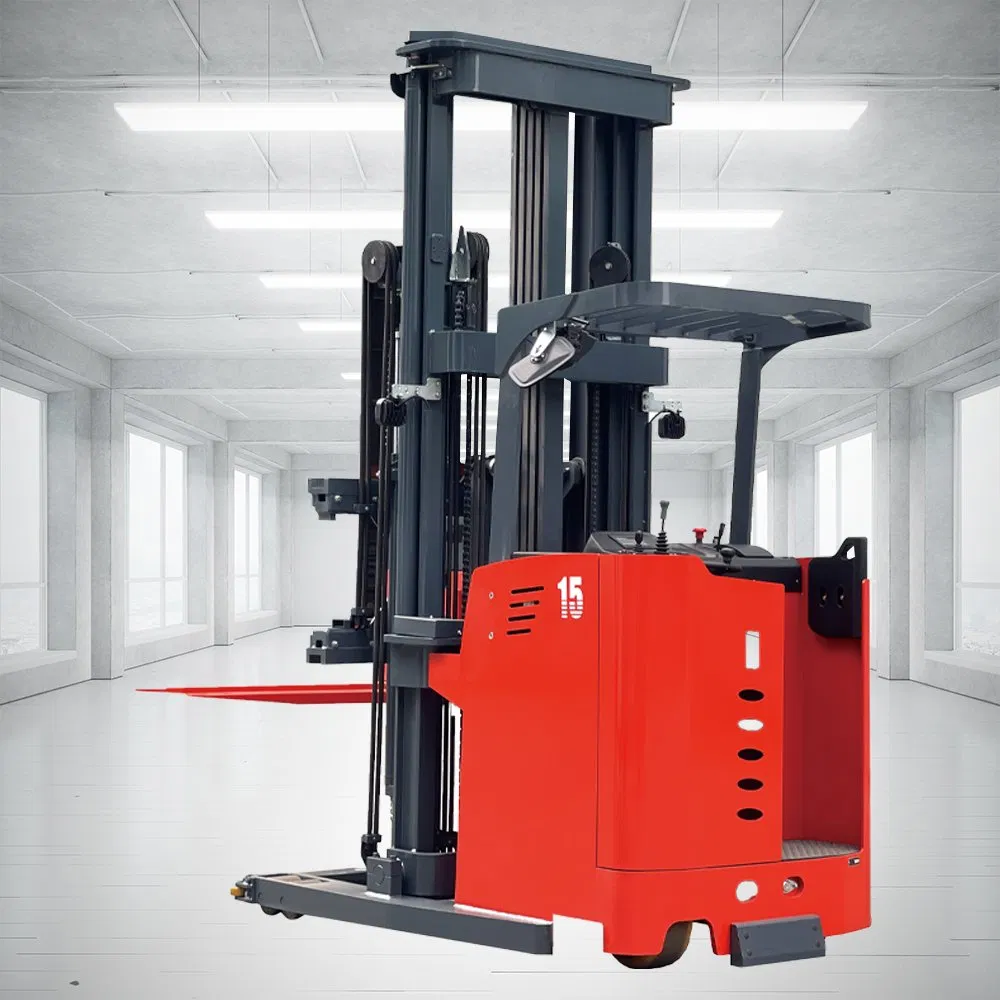 1500kg 10 Meters Electric Vna Trilateral Reach Truck for Sale