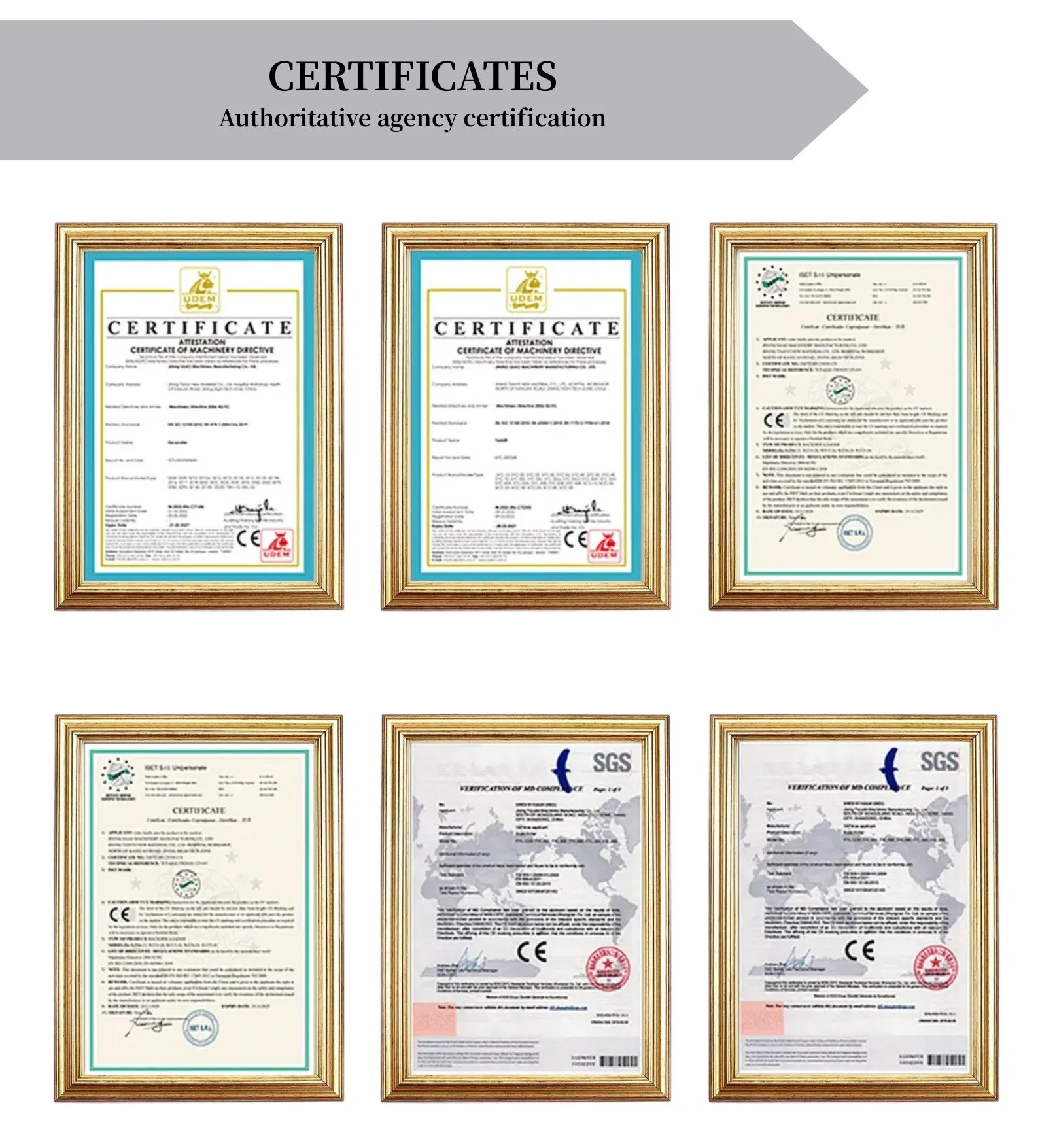 Certificates