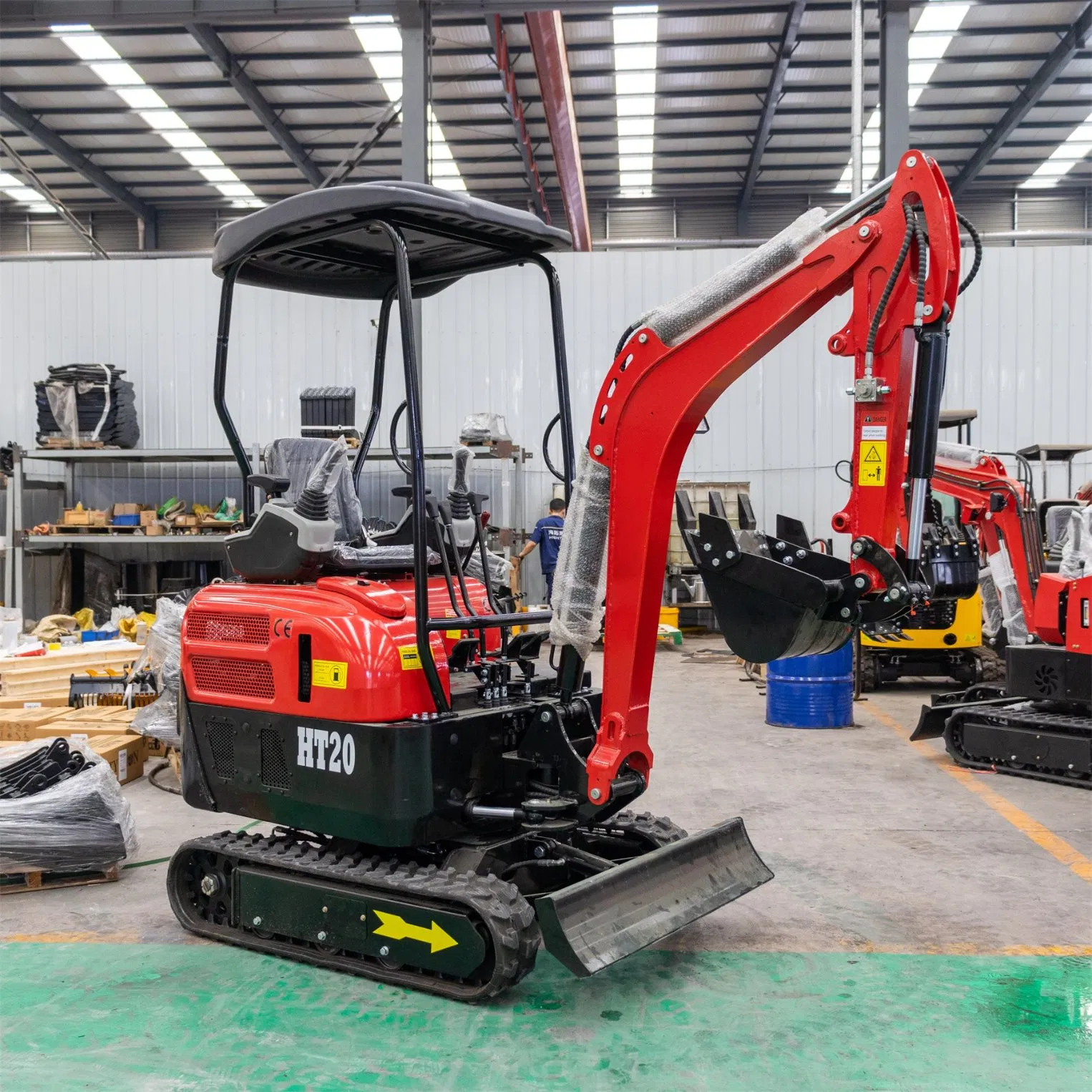 Mini Excavator with Thumb Clip Micro Crawler Excavator Diesel Engine for Sale