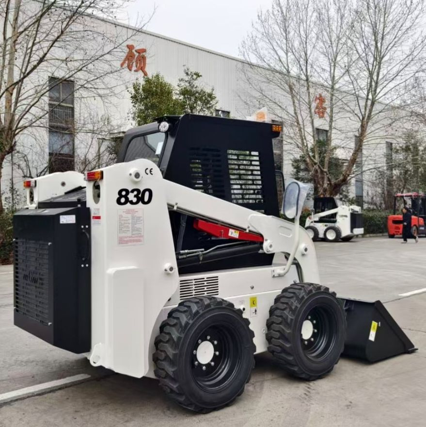 Top Brand New 1 Ton Mini Skid Steer Loader My830 Wheel Front End Loader