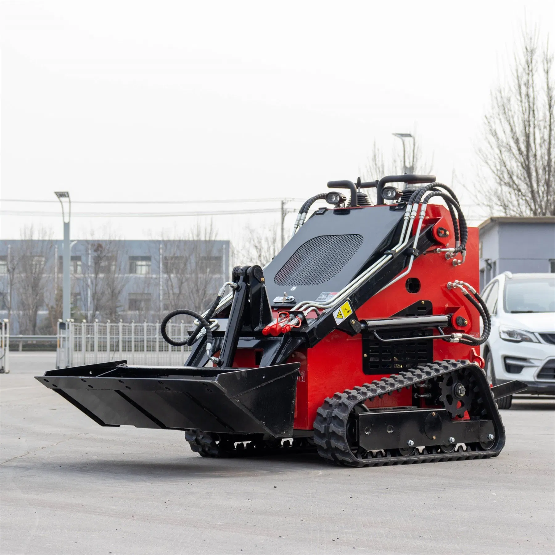 Hightop Brand Cheap Construction Machinery Creawler Equipment Small Track Mini Backhoe Versatile for Sale Rubber Loader Skid Steer Loader