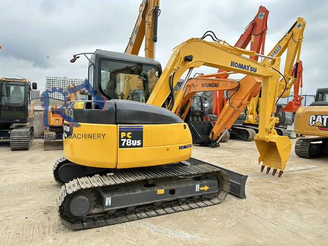 7tons Mini Komatsu PC78 Crawler Excavator Used PC78 PC35 PC40 55 Second Hand Excavator Digger Hydraulic System Construction Machinery