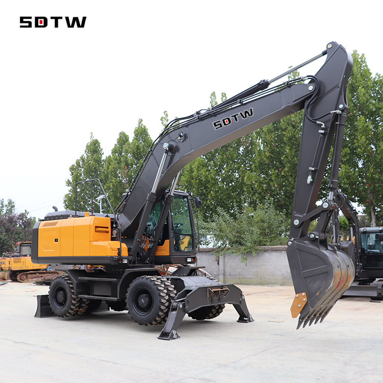 Free Shipping EPA/Euro 5 Engine Chinese 60t 32t 23t 18 Ton 15 Ton Wheel Excavator Digger Best Price for Sale