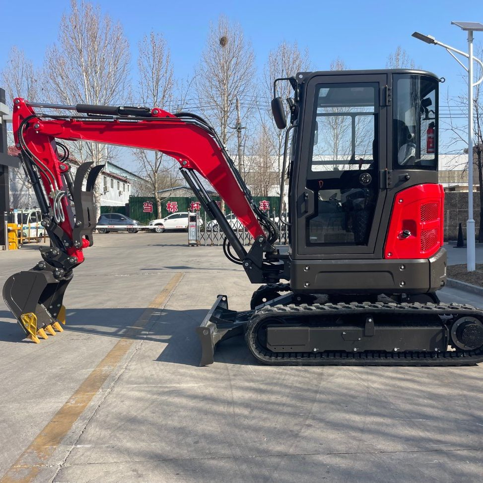 *Hl35u CE and EPA Small Excavator Approved Smallest 3 Ton Hydraulic Rubber Crawler Tracked Backhoe Bucket Mini Digger Excavators Mini Crawler Mini Excavator