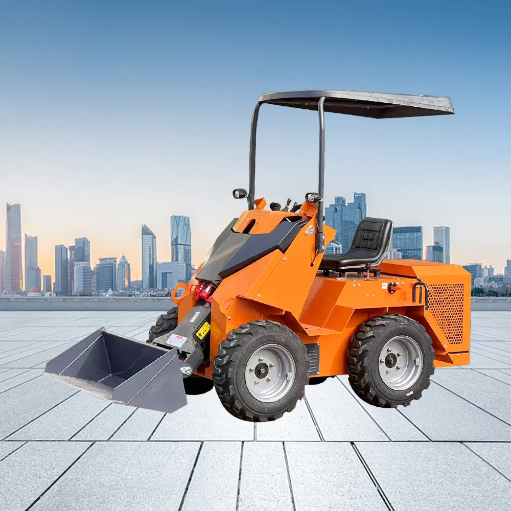 Farm Agriculture Construction Use Wheel Track Drive Small Compact Skid Steer Loader