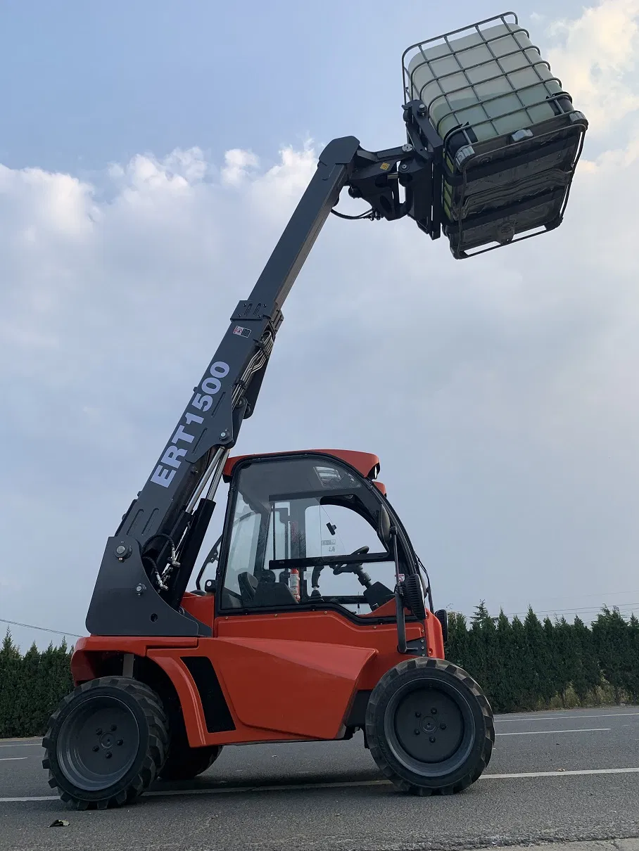 China Famous Brand Everun Ert1500 Telescopic Boom Telehandler with The Advantage of Low Cost