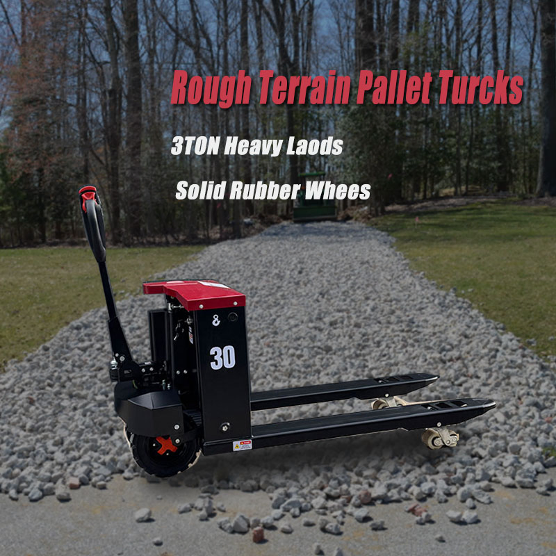 Rough Terrain 3ton 3000kg Electric Powered Pallet Jacks