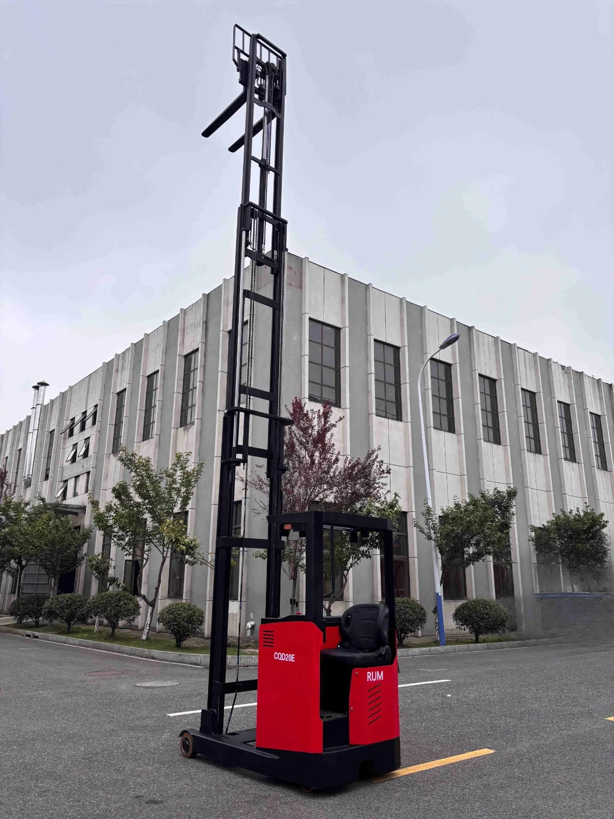 1ton 1000kg Electric Battery Reach Truck Forklift Tripple Mast Lithium Option