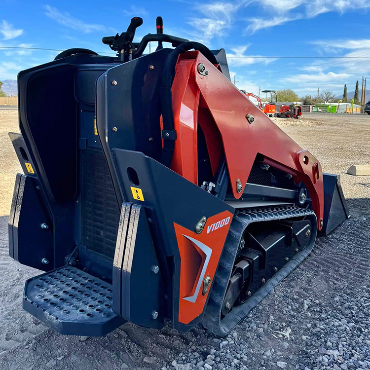 V1000 Mini Loader with CE Kubota 25HP Diesel Engine Mini Skid Steer