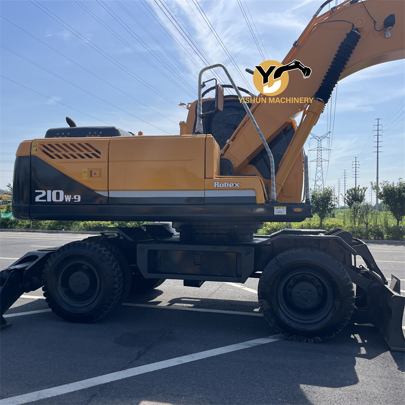 Good Condition Used Wheeled Excavator Hyundai 210 210W-9 210-9 210W 210W-7 R210W-9 Excavator Hyundai Wheel Excavator for Sale