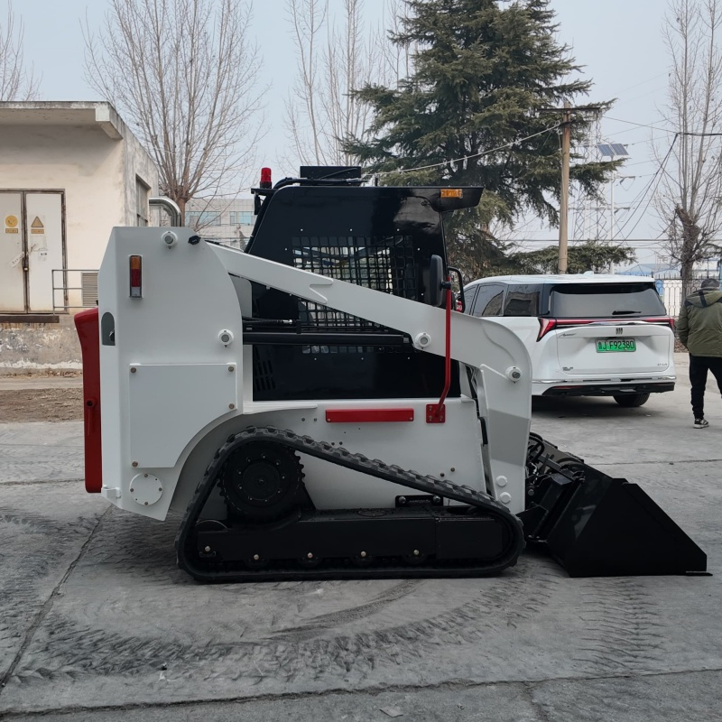 Mini Skid Steer Diesel Track Loader with EPA Certified Compact Stand on Skid Steer