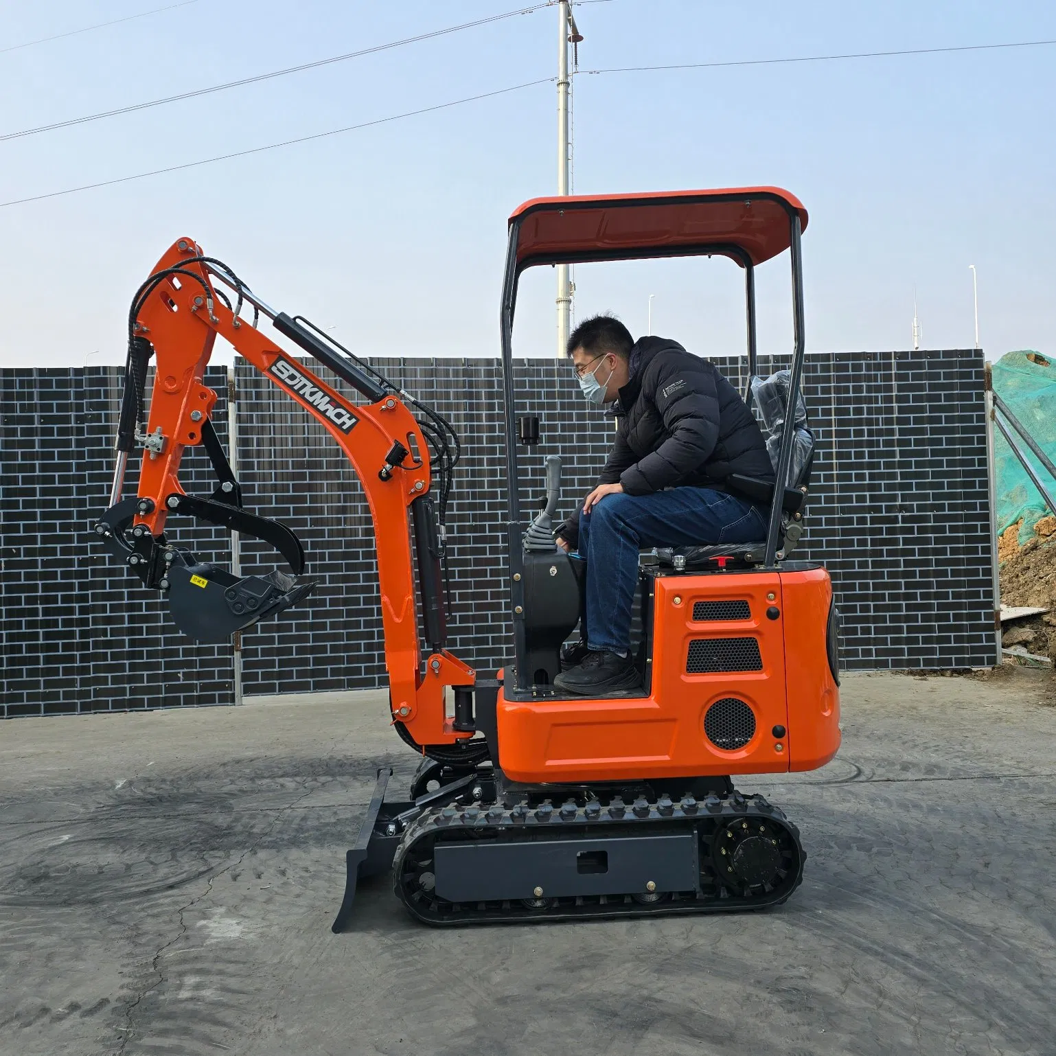 Fast Delivery CE EPA Excavator 1 Ton Mini Machinery Agricultural Crawler Mini Excavator Small Excavator Manufacture Mini Digger Tkmach 1000kg Excavator