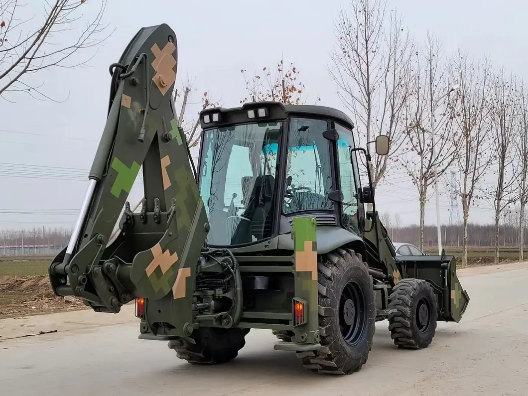 Backhoe Loader Side View