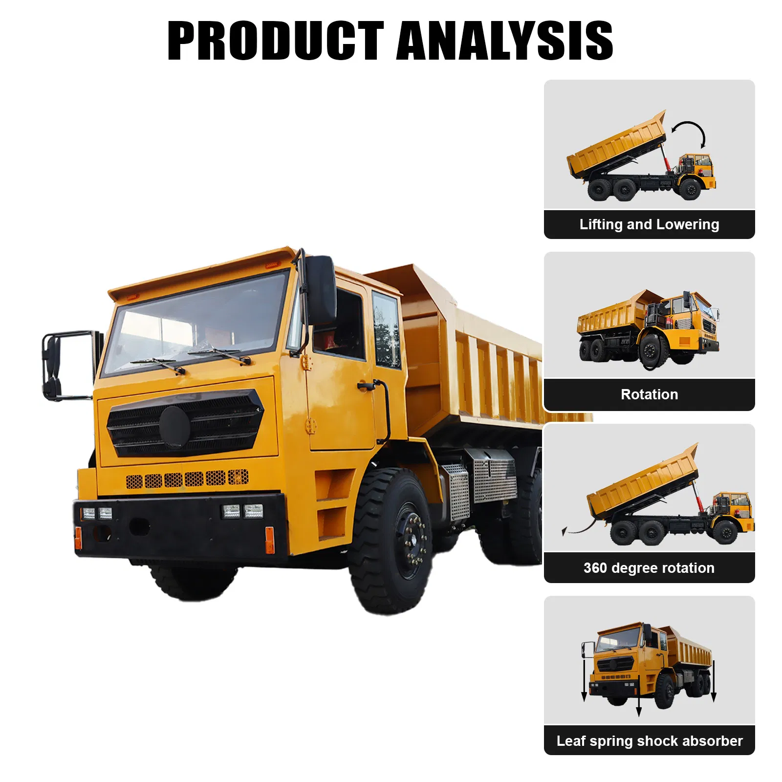 Large Articulated Dump Truck 35 Tons 6X4 Mining Truck for Sale
