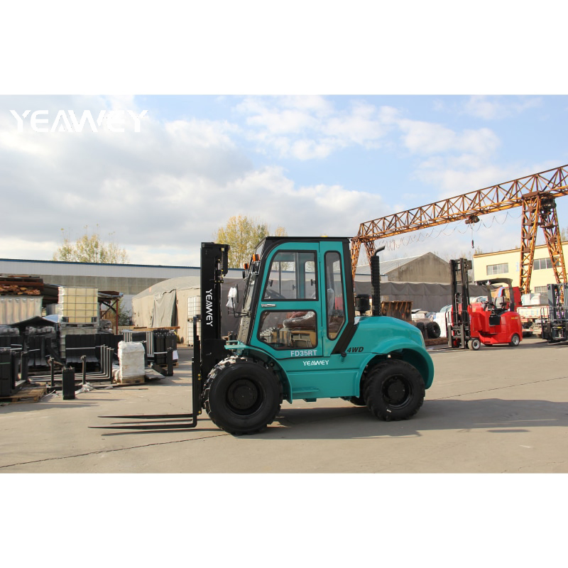 Multifunctional Diesel Rough Terrain Forklift Multi-Purpose New Four Wheel Drive 4WD Hydraulic off Road All Terrain Rough Terrain Forklift