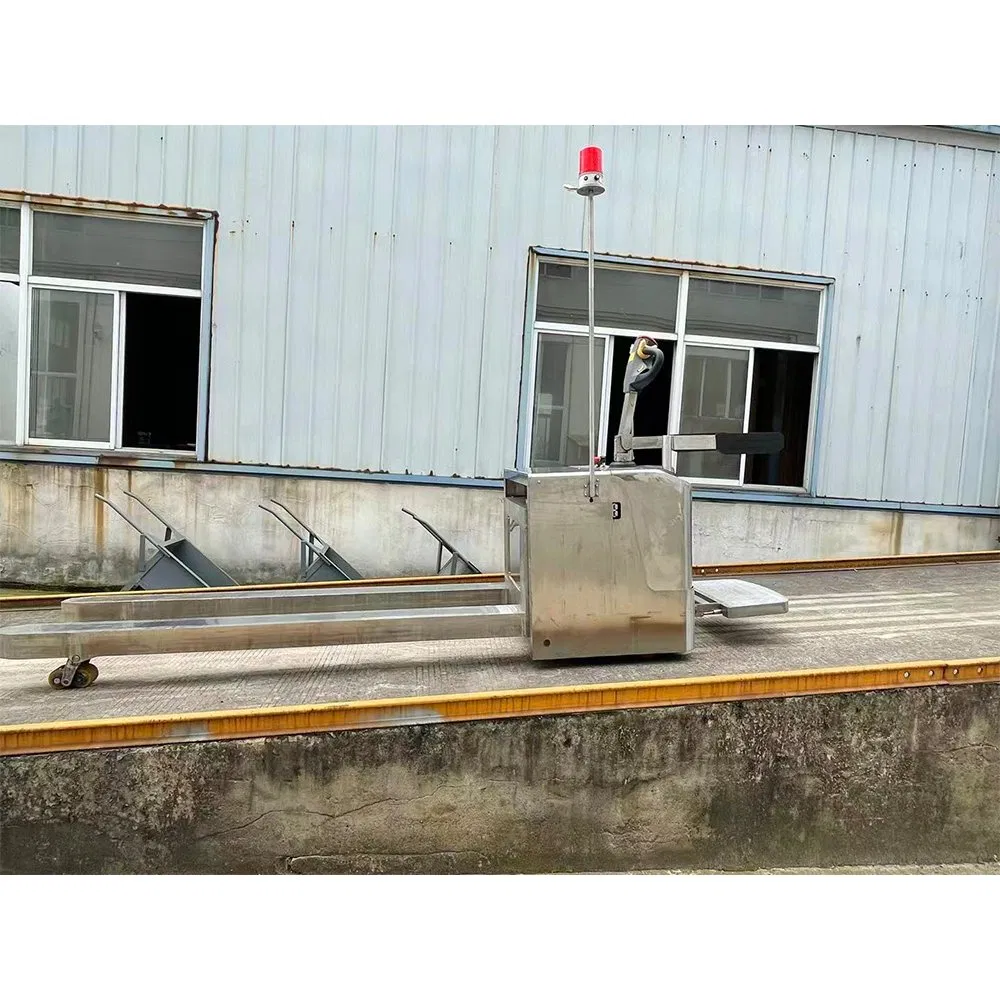 Never Used 2000kg 3000kg Stainless Steel New Electric Pallet Jack for Material Handling