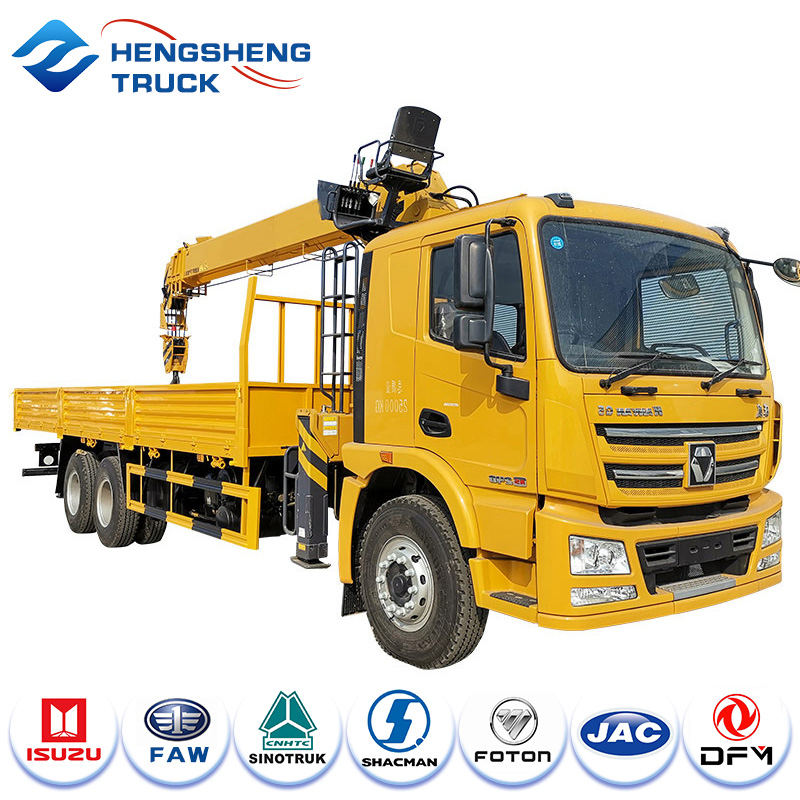 6X4 Truck-Mounted Articulated Crane/Crane Dump Truck/Hydraulic Lift Crane Truck