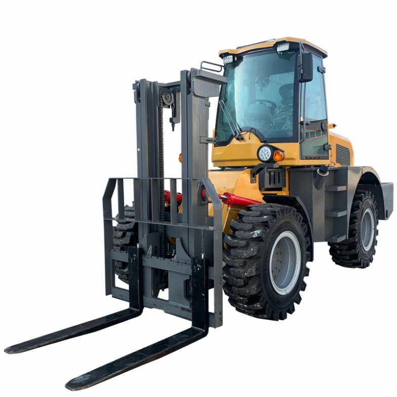 Chinese 4ton 5ton 4WD Rough Terrain Forklift Truck