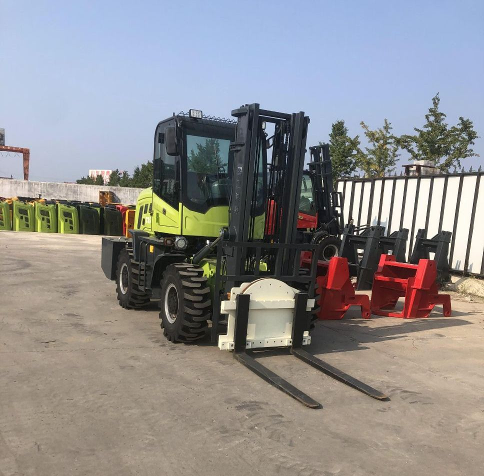Outdoor off-Road Forklift All Terrain Fork Lift Truck Articulated Rough Terrain